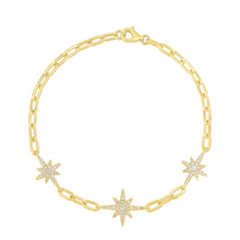 Load image into Gallery viewer, 3 Star Bracelet
