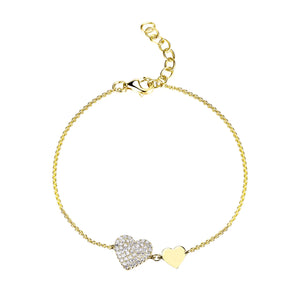 Two Heart Bracelet