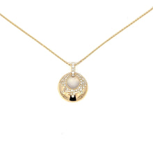 Load image into Gallery viewer, Diamond Open Circle Pendant
