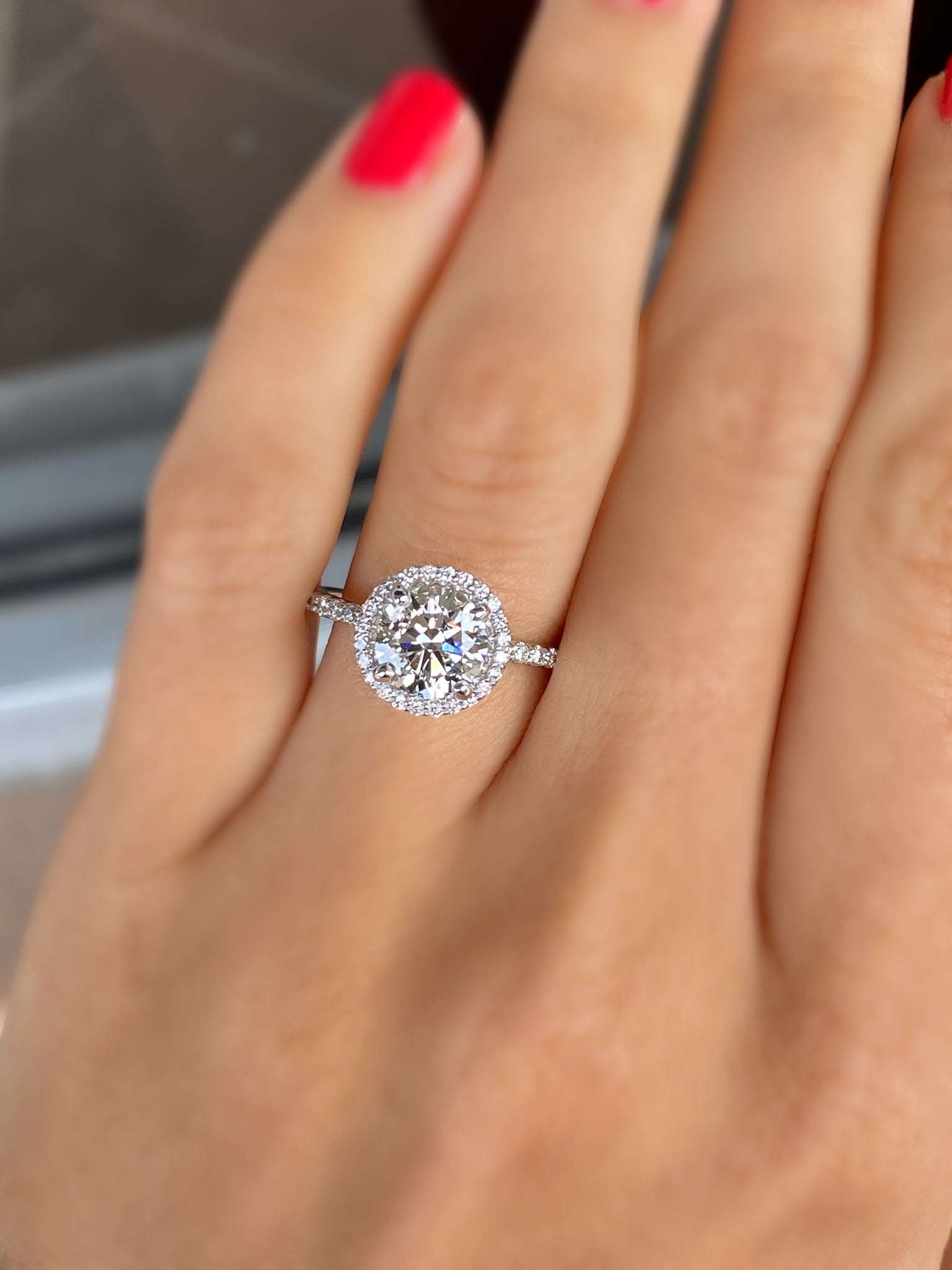 Halo diamond ring Clearance