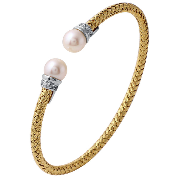 Perla Freshwater Pearls 4MM Charles Garnier Cuff