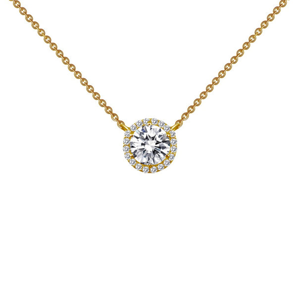 1.23 ct tw Halo Necklace