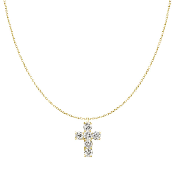Dainty Diamond Cross