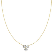 Load image into Gallery viewer, 3 Stone Diamond Necklace
