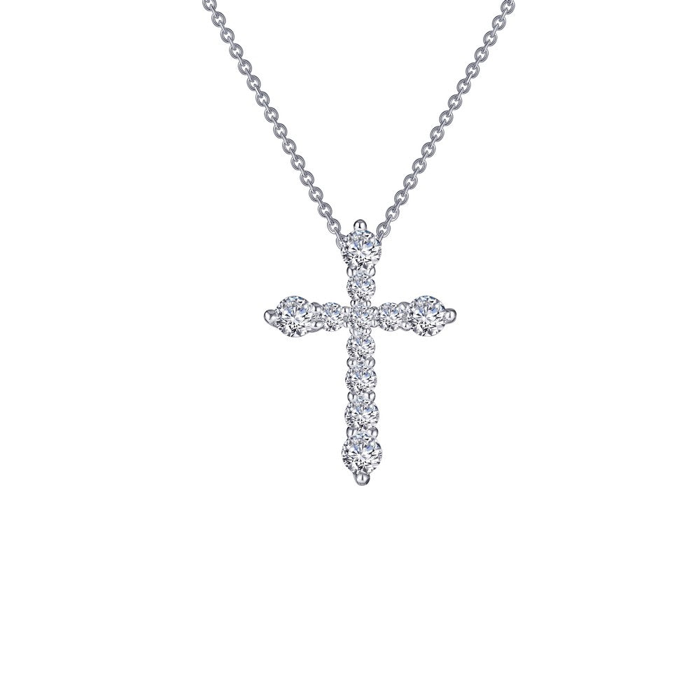 0.67 ct tw Cross Pendant Necklace