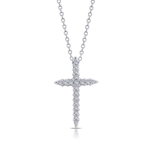 0.37 ct tw Cross Pendant Necklace