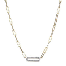 Load image into Gallery viewer, Open Link Crystal 3mm 17&quot; Necklace
