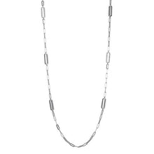 Load image into Gallery viewer, Crystal Link 3mm 36&quot; Paperclip Necklace

