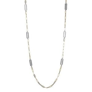 Crystal Link 3mm 36" Paperclip Necklace