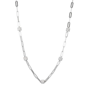 Rondel 3mm 17" Paperclip Necklace