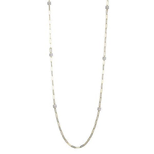 Rondel 3mm 36" Paperclip Necklace