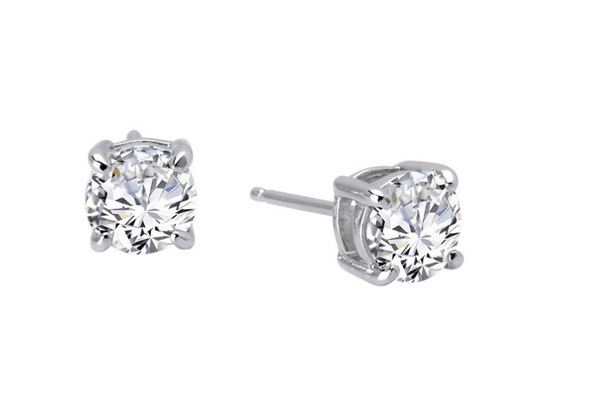 Round Solitaire Earrings