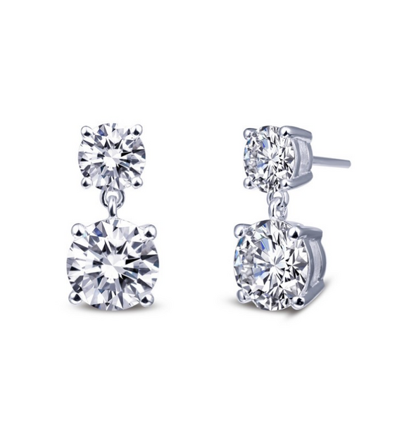 Solitaire Drop Earrings