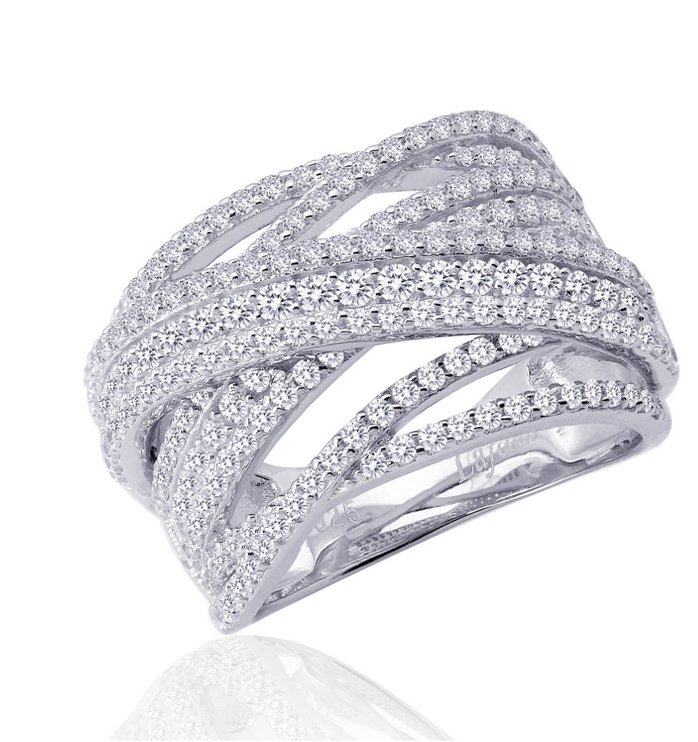 Pave Glam Wide Band