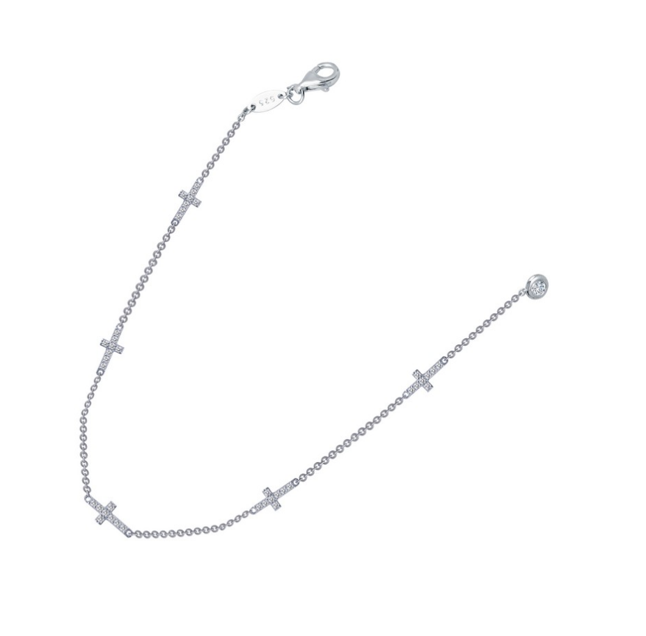 Tiny Cross Bracelet Crawford Jewelers
