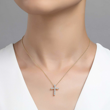 Load image into Gallery viewer, 0.67 ct tw Cross Pendant Necklace
