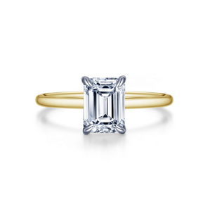 Emerald-Cut Solitaire Engagement Ring
