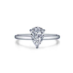 Pear-shaped Solitaire Engagement Ring