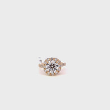 Load and play video in Gallery viewer, Cushion Halo Diamond Engagement Ring
